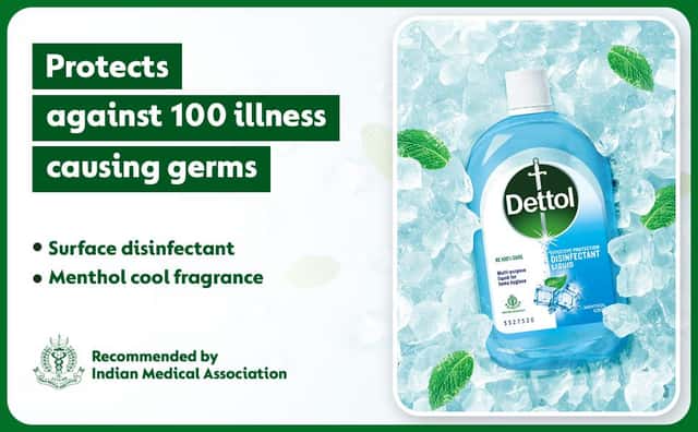 Dettol Menthol Cool Disinfectant Liquid 550ml - From Brand 2