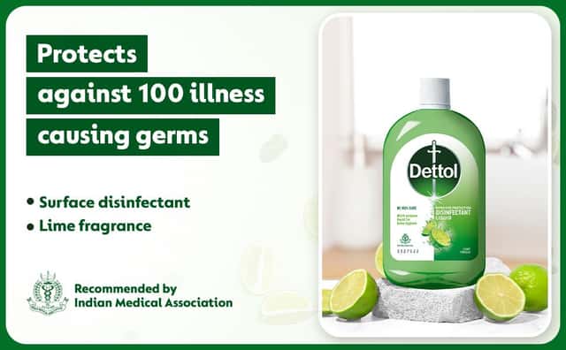 Dettol Lime Fresh Disinfectant Liquid 1 L - From Brand 2