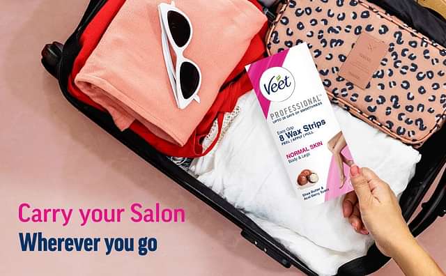 Veet Normal Skin Half Body Waxing Kit 8 Strips - From Brand 1