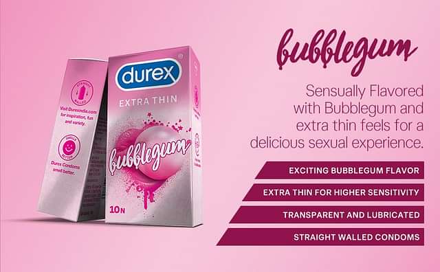 Durex Extra Thin Bubblegum Condoms 12 - From Brand 2