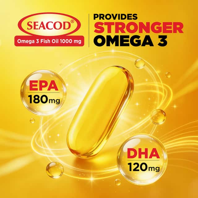 Seacod Omega 3 Fish Oil 1000mg Capsule 60 - From Brand 2