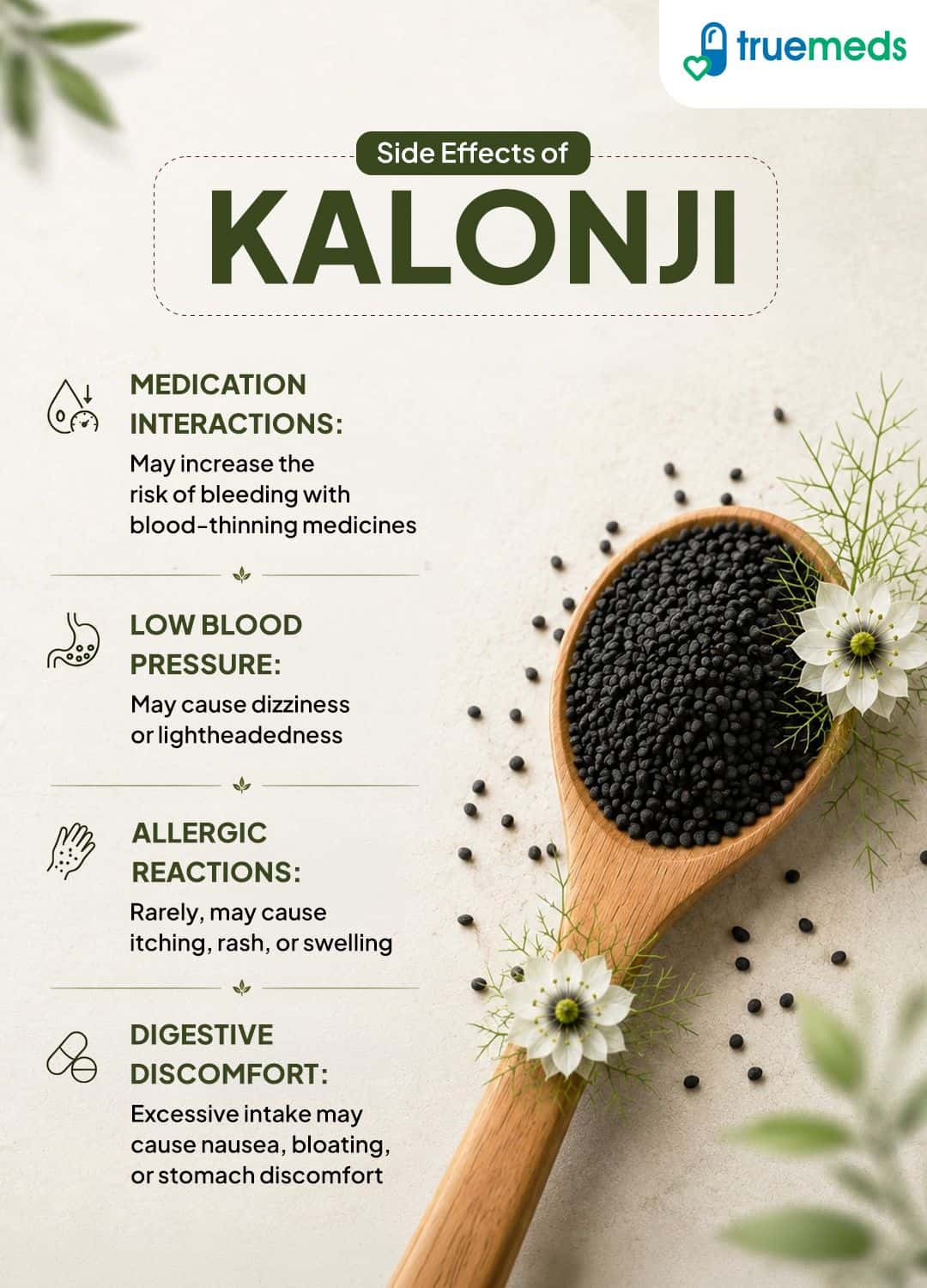 image of side effects of kalonji