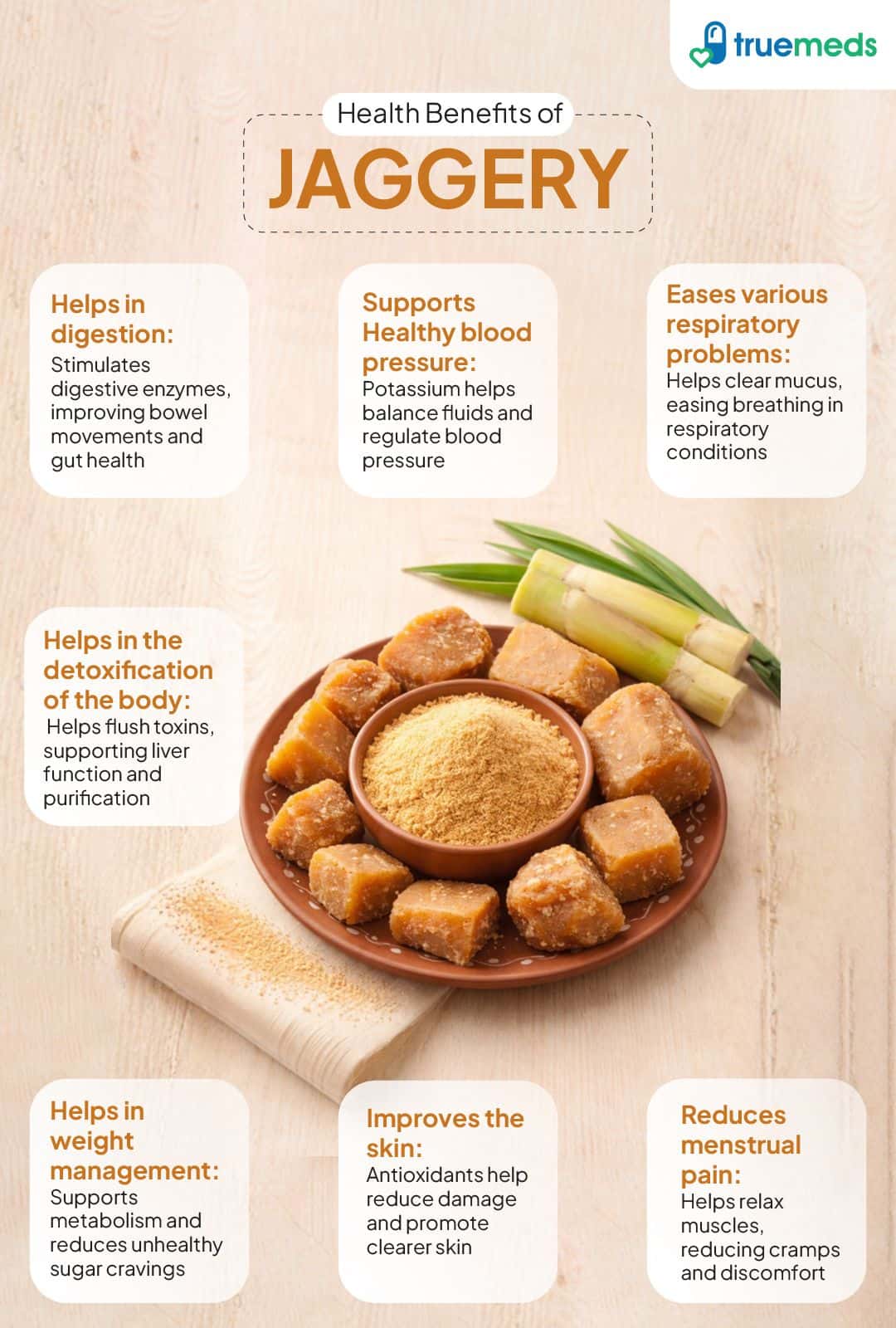 image of benefits of jaggery