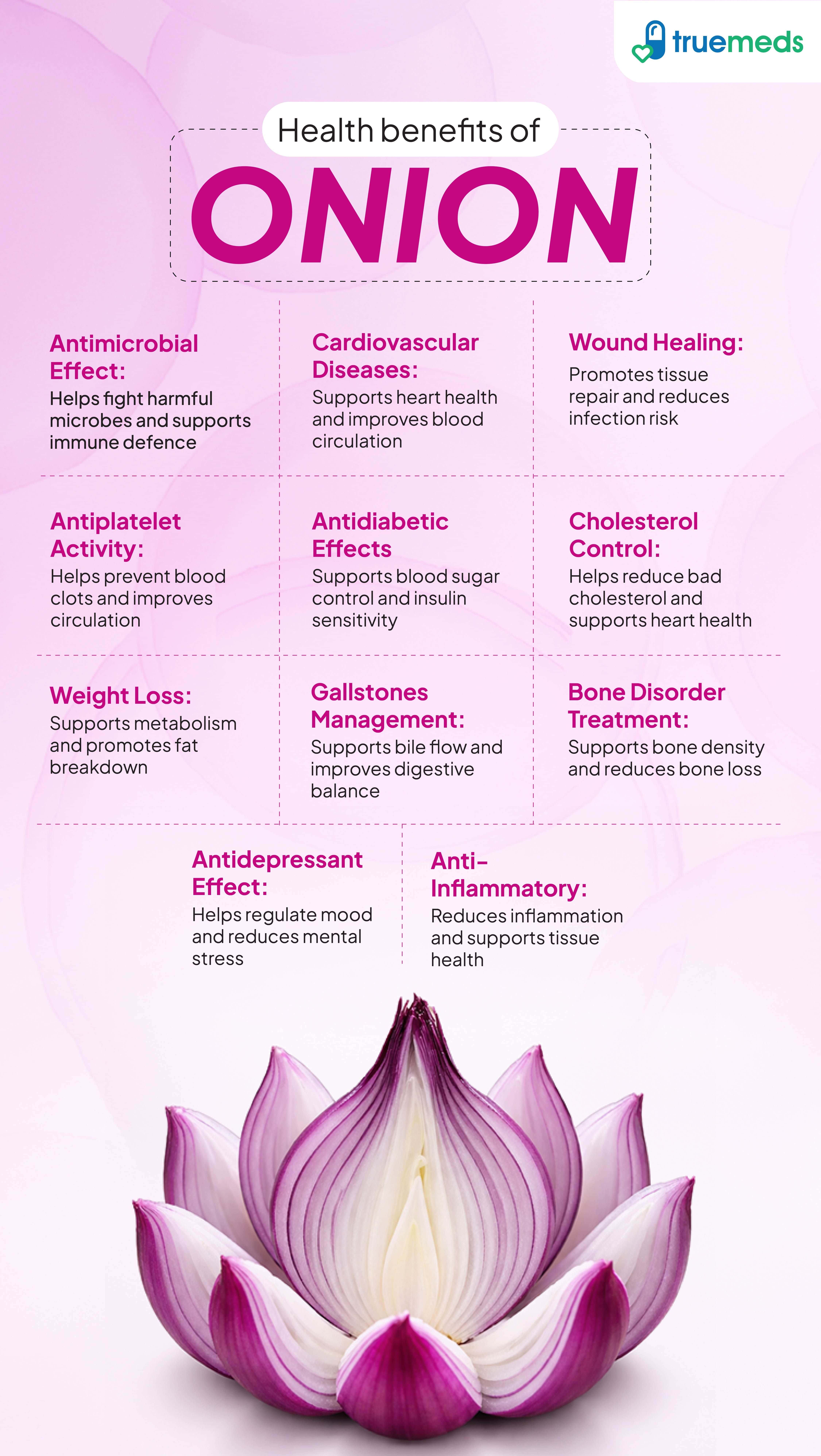 image of health benefits of Onion