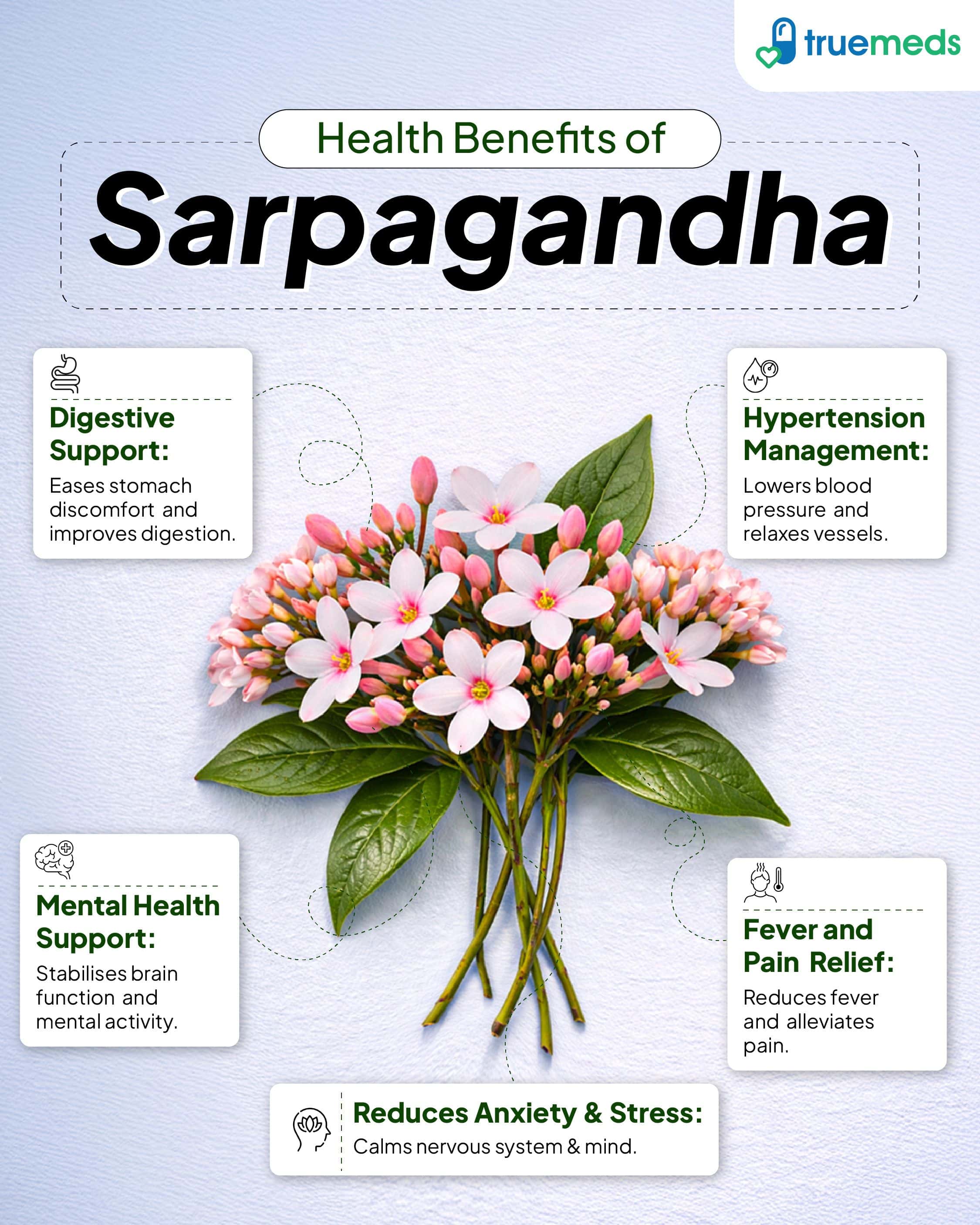 image of health benefits of Sarpagandha