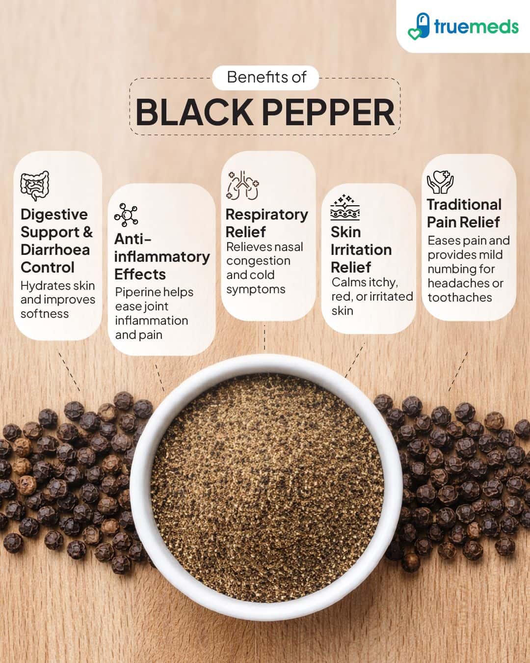 image of health benefits of black pepper