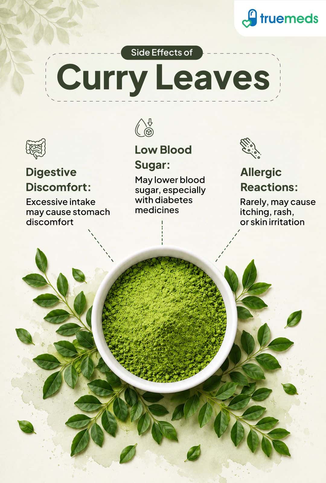 image of side effects of curry leaves