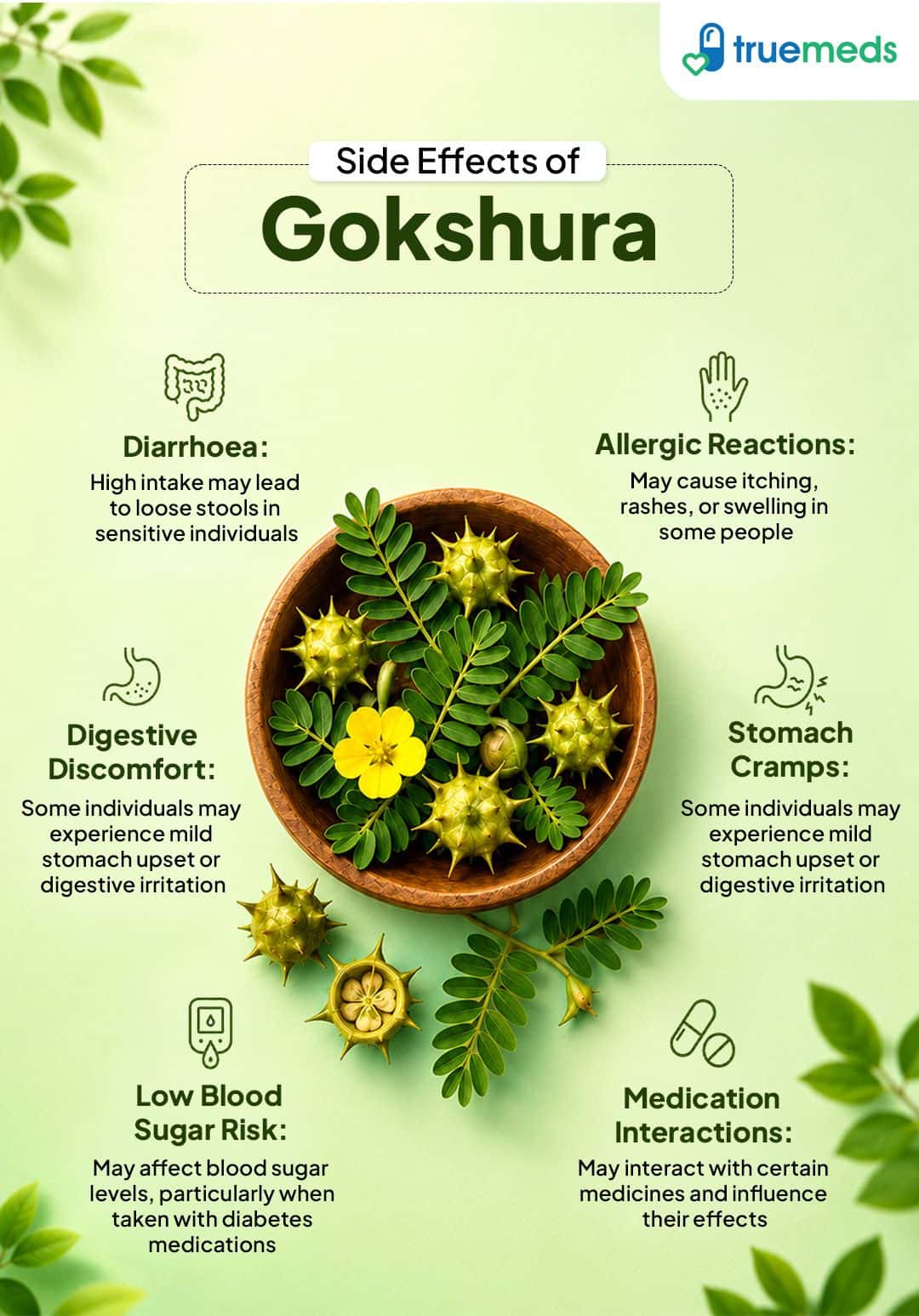 image of side effects of gokshura