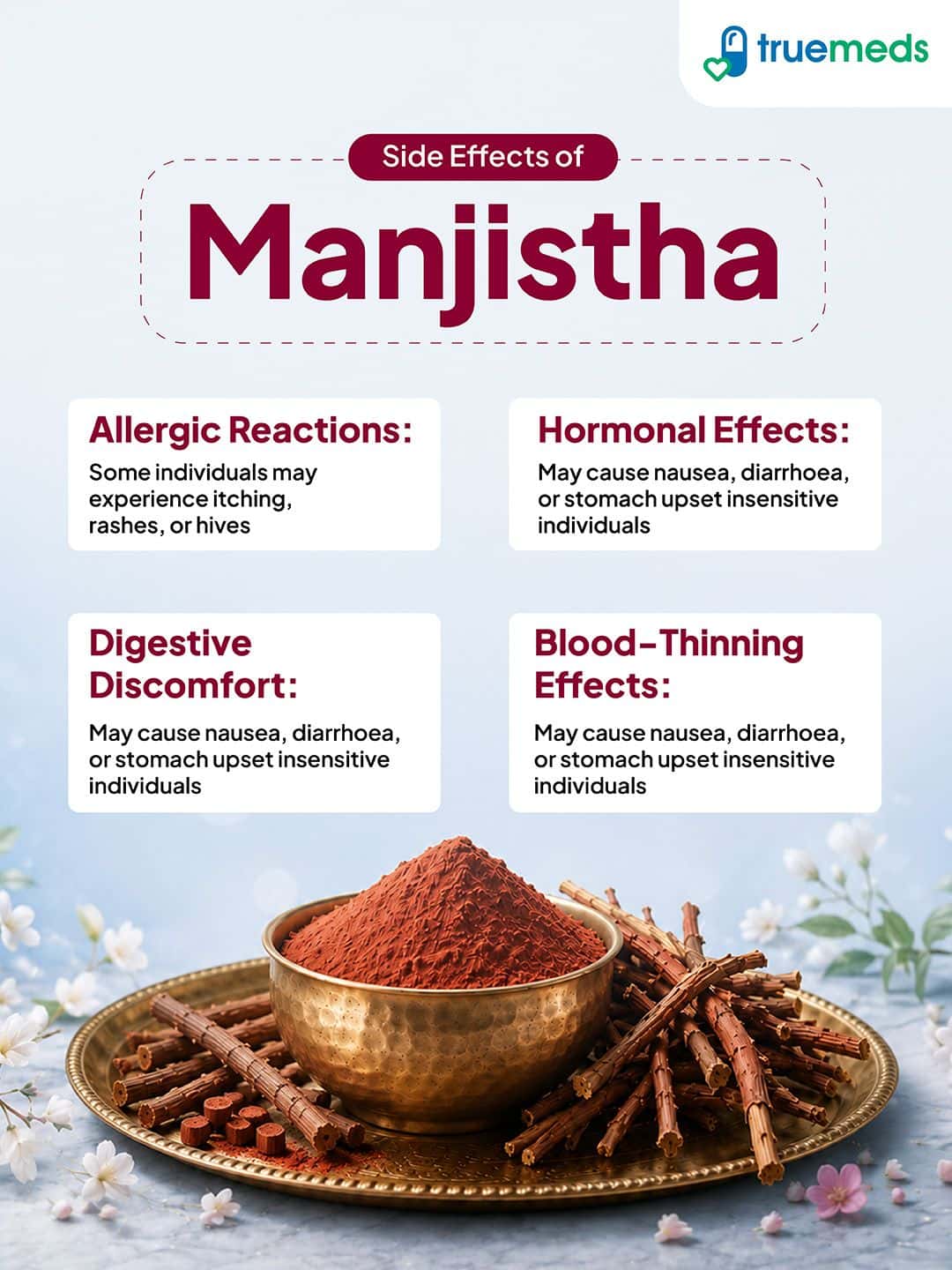image of side effects of manjistha