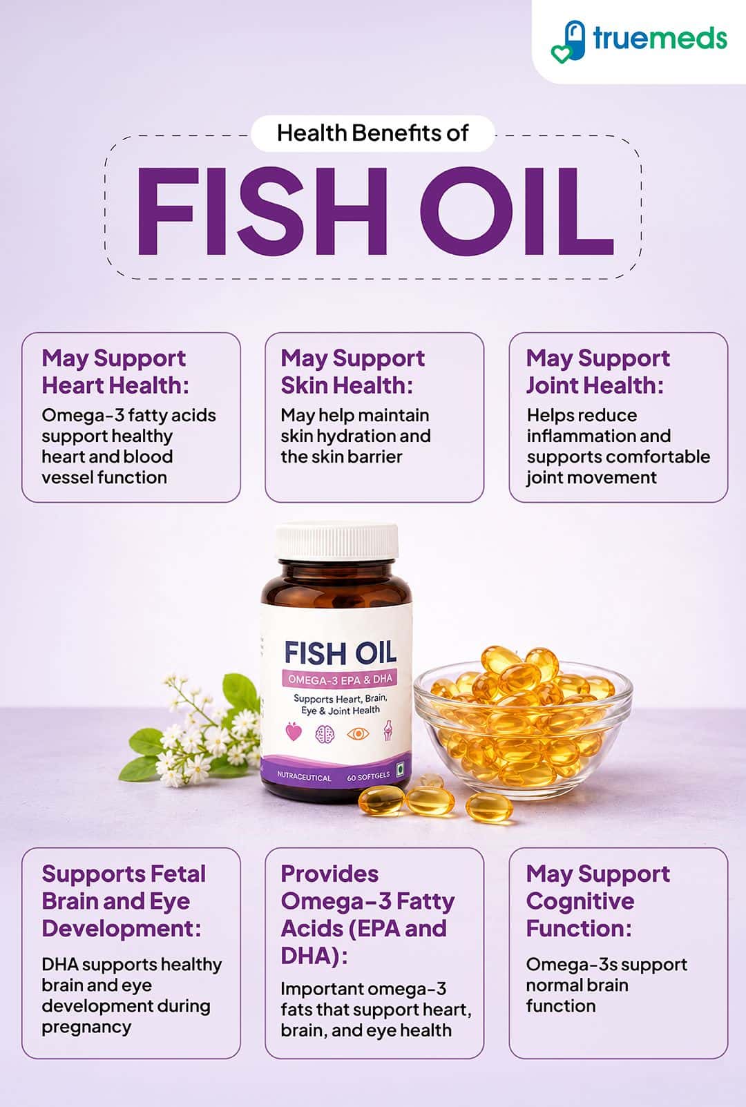 Health benefits of fish oil and omega 3 fatty acids for heart skin joint brain and eye health